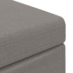 vidaXL Tabouret Taupe 101 x 41 x 40 cm Tissu et bois stratifié