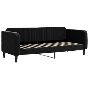 vidaXL Lit de repos sans matelas noir 80x200 cm velours