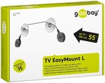 Support Ecran mural Goobay TV EasyMount L 55"max (50kg max) (Noir)