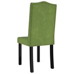 vidaXL Chaises à manger lot de 2 vert clair velours