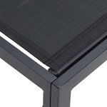 vidaXL Ensemble de canapé de jardin 7 pc Noir Aluminium