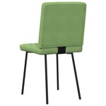 vidaXL Chaises à manger lot de 2 Vert clair Velours