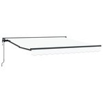 vidaXL Auvent Rétractable Blanc 300 x 250 cm Polyester et métal