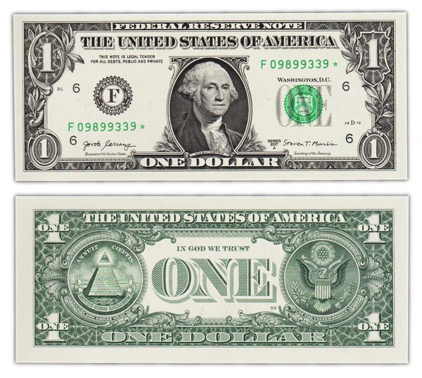 Billet de collection 1 dollar 2017 f - états unis - neuf - p544 - étoile - billet de remplacement