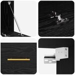 vidaXL Meuble mural Chêne noir 100 x 36.5 x 35 cm Bois d'ingénierie
