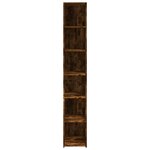 vidaXL Buffet haut chêne fumé 30x41x185 cm bois d'ingénierie