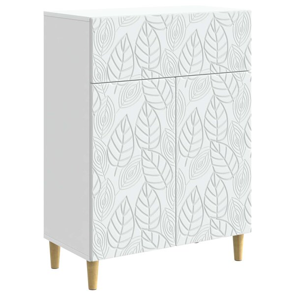 vidaXL Buffet Blanc 66 x 34 5 x 90 cm Bois d'ingénierie