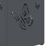 vidaXL Porte-parapluie Anthracite 15 5 x 15 5 x 49 cm Métal