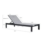 Bain de soleil alu Elio gris