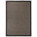 vidaXL Tapis à tissage plat d'extérieur 200x280 cm Marron foncé