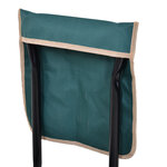 Tabouret de jardin pliable agenouilloir de jardin siège jardinage avec coussin pochette rangement outils vert