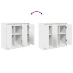 vidaXL Buffet blanc 85x34x76 cm bois d’ingénierie