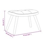 vidaXL Chaise à bascule avec repose-pied Jaune moutarde Velours