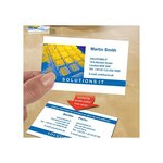 Bte de 250 quick & clean cartes de visite84x54 mm satinées 220g avery zweckform