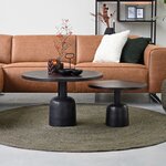 LABEL51 Tapis Jute Rond 150x150 cm XL Vert armée