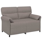 vidaXL Canapé 100  polyester  cadre en métal  MDF  Contreplaqué