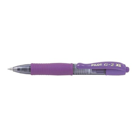 Mini stylo roller encre gel g2 xs7 pixie tracé 0 4 mm (bille 0 7mm) violet x 12 pilot