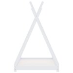 vidaXL Cadre de lit d'enfant Blanc Bois de pin massif 70x140 cm