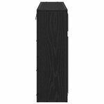 vidaXL Armoire Miroir de Salle de Bain Chêne noir 65 x 20 x 60 cm
