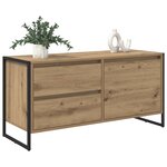 vidaXL Meuble TV Chêne artisan 100 x 36 x 49.5 cm Bois d'ingénierie