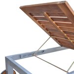 vidaXL Chaise longue Bois d'acacia solide