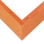 vidaXL Jardinière cire marron 80x80x45 5 cm bois de pin massif