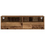 Meubles TV vidaXL 2 Pièces Bois Vieilli 100x30x30 cm Bois d'Ingénierie