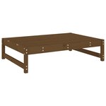vidaXL Repose-pied de jardin 120x80 cm marron miel bois de pin massif