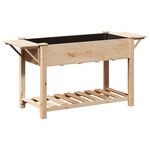 Jardinière vidaXL avec étagères 155x59x76 cm en bois de pin massif