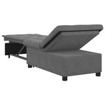 vidaXL Canapé-Lit Gris foncé 67 x 194 x 82 cm