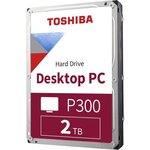 TOSHIBA - Disque dur Interne - P300 - 2To - 7 200 tr/min - 3.5 (HDWD120EZST)