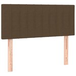 vidaXL Sommier à lattes de lit matelas et LED Marron foncé 100x200 cm