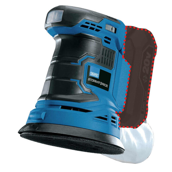 Draper Tools Ponceuse orbitale Storm Force 20V
