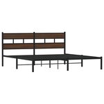 vidaXL Cadre de lit sans matelas avec tête de lit 180x200 cm