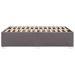 vidaXL Cadre de lit Gris 120x200 cm Similicuir