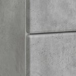 vidaXL Cabinet de chevet avec tiroir Gris béton 43 x 34 5 x 47 5 cm