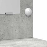 vidaXL Table de Toilette 3 Pièces Gris 40 x 41 x 135 cm Bois d'ingénierie