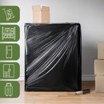 Pack and Move - Lot de 2 Film Etirable Opaque - Poignée - 150 m - Film Support Palette Valise Ordinateur - Protection Meuble Déménagement