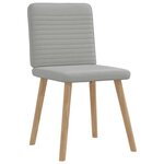 vidaXL Chaises à manger lot de 6 gris nuage tissu