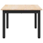 vidaXL Table basse Naturel 60 x 50 x 36 cm Bois de pin massif