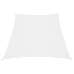 vidaXL Voile de parasol Tissu Oxford trapèze 3/4x3 m Blanc