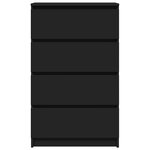 vidaXL Buffet Noir 60x35x98 5 cm Bois d'ingénierie