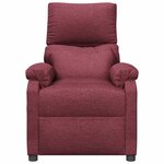 vidaXL Fauteuil inclinable électrique Rouge bordeaux Tissu