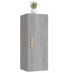 vidaXL Armoire murale Sonoma gris 34 5x34x90 cm Bois d'ingénierie