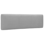 vidaXL Canapé central palette de jardin Noir Bois de pin imprégné