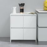 vidaXL Buffet Blanc 70x41x75 cm Bois d'ingénierie