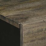 vidaXL Table de chevet noir 50x33x60 cm bois de manguier massif