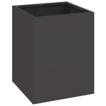 vidaXL Cache-pot de jardin Noir 32 x 32 x 40 cm Acier laminé à froid