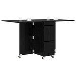 vidaXL Table à dîner 2 Pièces 140 x 80 x 77 cm Bois d'ingénierie