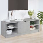 vidaXL Meuble TV Gris béton 102x35 5x36 5 cm Bois d'ingénierie